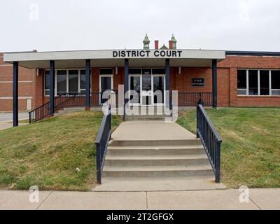 Ottawa, Kansas - October 14, 2023: Franklin County Courthouse in Ottawa, KS Stock Photo