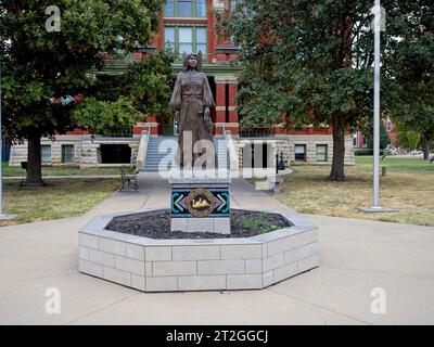 Ottawa, Kansas - October 14, 2023: Franklin County Courthouse in Ottawa, KS Stock Photo