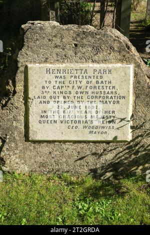 Henrietta Park Bath Somerset England UK Stock Photo