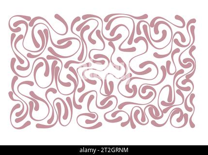 Rectangle with abstract stoke lines, vector illustration. Stock Vector