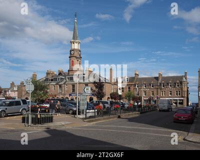 STONEHAVEN, UK - SEPTEMBER 14, 2023: View of the city of Stonehaven Stock Photo