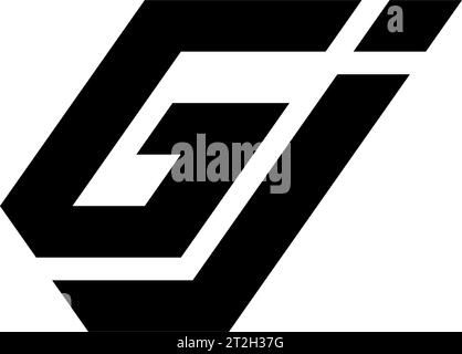 Gj logo, Gj Monogram, Initial Gj Logo, Letter Gj logo, Icon, Vector Stock Vector