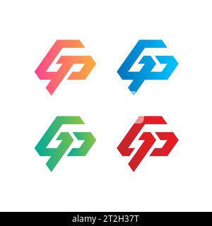 GP logo, GP Monogram, Initial GP Logo, Letter GP logo, Icon, Vector Stock Vector