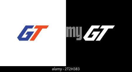 GT logo, GT Monogram, Initial GT Logo, Letter GT logo, Icon, Vector Stock Vector