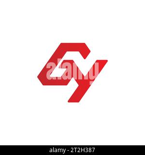 GY logo, GY Monogram, Initial GY Logo, Letter GY logo, Icon, Vector Stock Vector