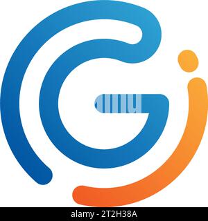Gi logo, Gi Monogram, Initial Gi Logo, Letter Gi logo, Icon, Vector Stock Vector
