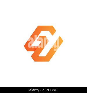 GU logo, GU Monogram, Initial GU Logo, Letter GU logo, Icon, Vector Stock Vector
