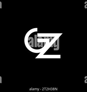 GZ logo, GZ Monogram, Initial GZ Logo, Letter GZ logo, Icon, Vector Stock Vector