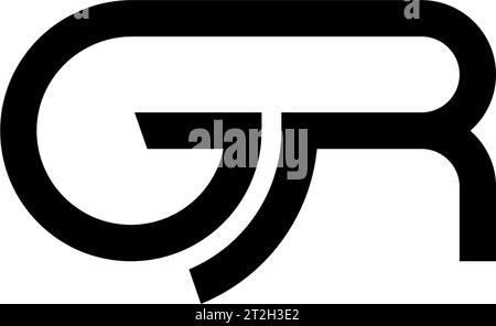 GR logo, GR Monogram, Initial GR Logo, Letter GR logo, Icon, Vector Stock Vector