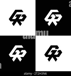 GR logo, GR Monogram, Initial GR Logo, Letter GR logo, Icon, Vector Stock Vector