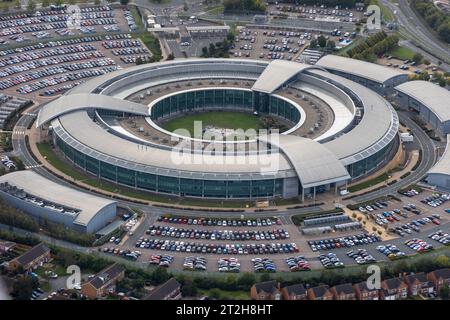 An Aerial View GCHQ Government Communications Headquarters In   An Aerial View Gchq Government Communications Headquarters In Cheltenham Gloucestershire Stands As A Prominent Example Of Modernist Architecture 2t2h8ht 