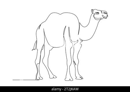 Easy How to Draw a Camel Tutorial and Camel Coloring Page