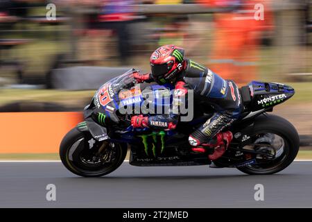 Melbourne, Australia, 20 October, 2023. Fabio QUARTARARO of France on the Monster Energy Yamaha MotoGP YAMAH during the Australian MotoGP at the Phillip Island Grand Prix Circuit on October 20, 2023 in Melbourne, Australia. Credit: Dave Hewison/Speed Media/Alamy Live News Stock Photo