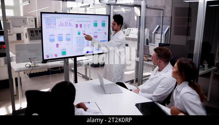 Factory Software Research And Project Design Team Meeting Stock Photo