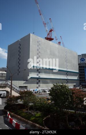 Tokyo, Japan. 12th Oct, 2023. A redevelopment plan in action under construction at Shinjuku station. Office buildings and commerce centers of Nishi-Shinjuku skyscraper high rise buildings. (Credit Image: © Taidgh Barron/ZUMA Press Wire) EDITORIAL USAGE ONLY! Not for Commercial USAGE! Stock Photo