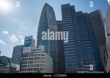 Tokyo, Japan. 12th Oct, 2023. Office buildings and commerce centers of Nishi-Shinjuku skyscraper high rise buildings. (Credit Image: © Taidgh Barron/ZUMA Press Wire) EDITORIAL USAGE ONLY! Not for Commercial USAGE! Stock Photo