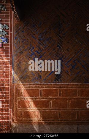 Vintage wall texture. Traditional chinese texture with lighting Stock Photo