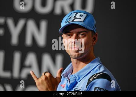 Phillip Island, Australia. 19th Oct, 2023. Press conference and events before Australian Grand Prix of MotoGP at Phillip Island Circuit. October 19, 2023 In picture: Fabio Di Giannantonio Rueda de prensa y eventos previos al Gran Premio de MotoGP de Australia en el Circuito Internacional de Phillip Island. 19 de Octubre de 2023 POOL/ MotoGP.com/Cordon Press Images will be for editorial use only. Mandatory credit: © MotoGP.com Credit: CORDON PRESS/Alamy Live News Stock Photo