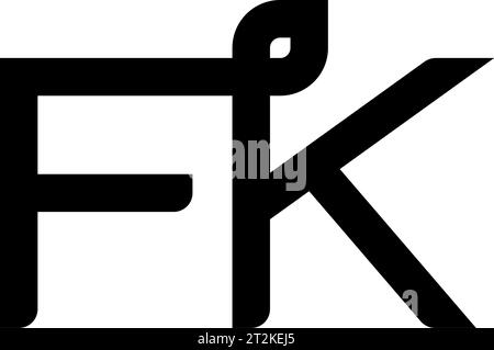 FK logo, FK Monogram, Initial FK Logo, Letter FK logo, Icon, Vector Stock Vector