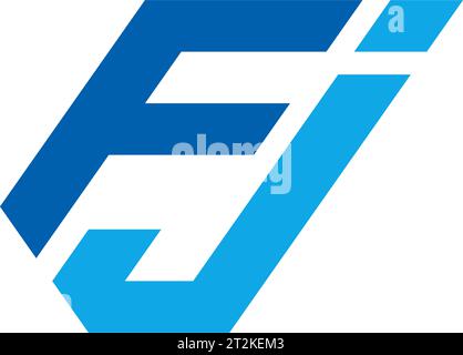 Fj logo, Fj Monogram, Initial Fj Logo, Letter Fj logo, Icon, Vector Stock Vector