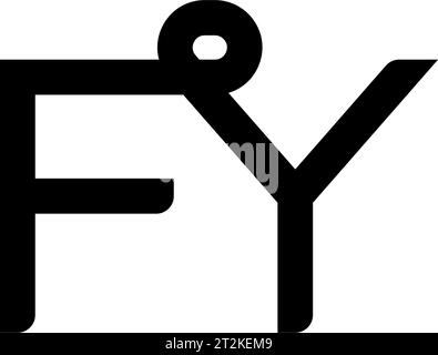 FY logo, FY Monogram, Initial FY Logo, Letter FY logo, Icon, Vector Stock Vector