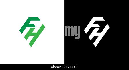 FH logo, FH Monogram, Initial FH Logo, Letter FH logo, Icon, Vector Stock Vector