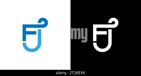 FJ Logo, JF Monogram, Initial FJ Logo, Letter JF Logo, Icon, Vector Stock Vector
