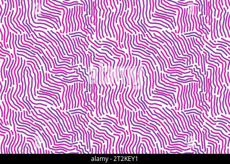 Naive brutal squiggle seamless pattern. Creative abstract doodle style drawing grunge print. trendy design with basic shapes. Creative minimalist styl Stock Vector
