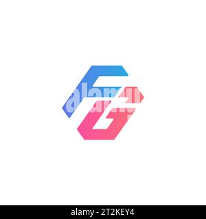 FG logo, FG Monogram, Initial FG Logo, Letter FG logo, Icon, Vector Stock Vector