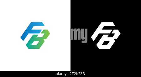 FB logo, FB Monogram, Initial FB Logo, Letter FB logo, Icon, Vector Stock Vector