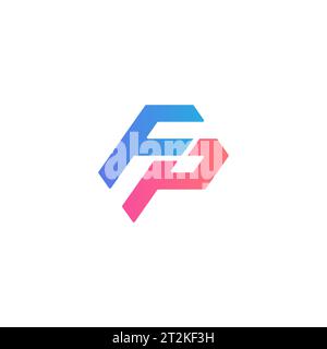 FP logo, FP Monogram, Initial FP Logo, Letter FP logo, Icon, Vector Stock Vector