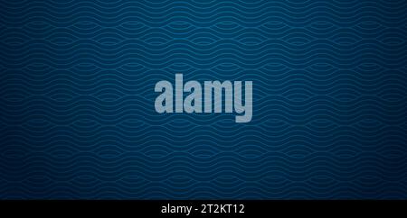 vector illustration geometric patterned with wavy lines gradient dark blue colors for Fashionable modern wallpaper or textile, book covers Digital Stock Vector