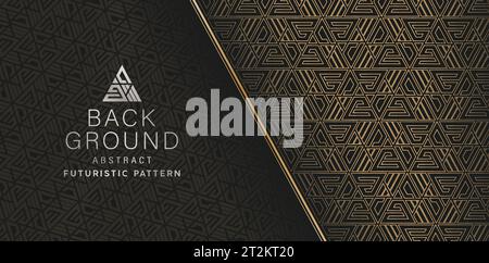 illustration line triangle shape background for website header, poster signs corporate business, social media post, billboard agency advertising media Stock Vector