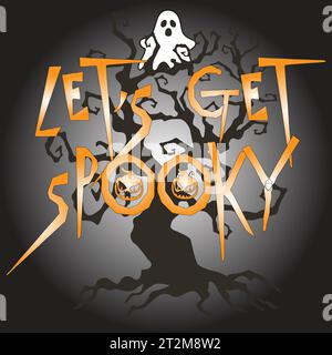 The Halloween Horror Spooky Design Stock Vector