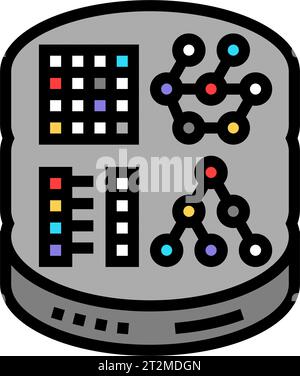 nosql database color icon vector illustration Stock Vector Image & Art ...
