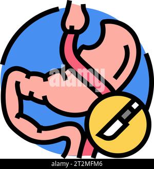 gastric bypass gastroenterologist line icon vector illustration Stock ...