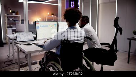 Data Analyst Using Data Analytics KPI Dashboard Stock Photo