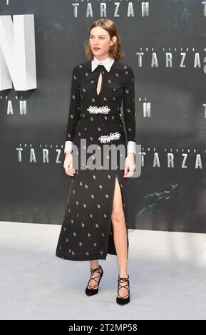 Alexa Chung,  'The Legend of Tarzan' - European Premiere,  Odeon Leicester Square,  London, UK Stock Photo