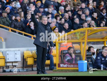 Kenny Jackett the head coach / manager of Wolverhampton Wanderers. Sky Bet Football League One -  Wolverhampton Wanderers v Port Vale 01/03/2014 Stock Photo