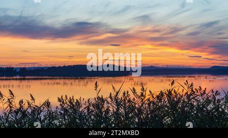multi colored sunset Stock Photo