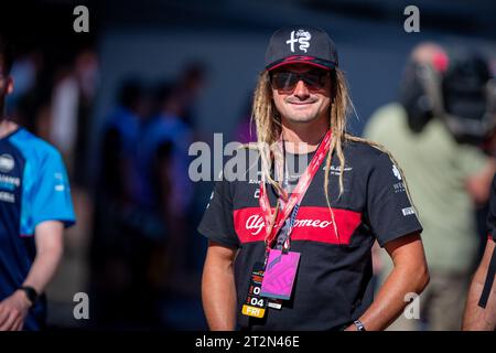 Austin, Texas, USA. 20th Oct, 2023. Austin Keen (USA) Skimboard Star.during FORMULA 1 LENOVO UNITED STATES GRAND PRIX 2023 - Oct19 to Oct22 2023 Circuit of Americas, Austin, Texas, USA (Credit Image: © Alessio De Marco/ZUMA Press Wire) EDITORIAL USAGE ONLY! Not for Commercial USAGE! Stock Photo