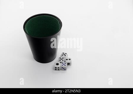 dices isolated on white background Stock Photo