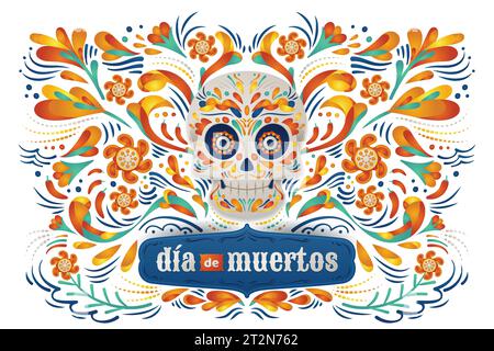 gradient background dia de muertos celebration design vector illustration Stock Vector
