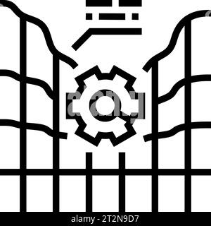water quality testing hydrogeologist line icon vector illustration ...