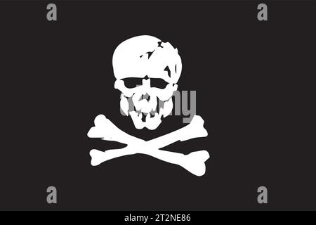 Skull Flag Art Work Stock Vector