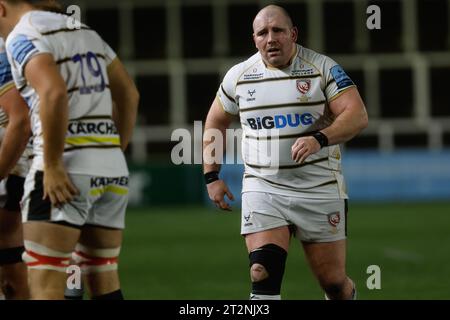 Newcastle, UK. 20th Oct, 2023. Fraser Balmain of Gloucester is pictured during the Gallagher Premiership match between Newcastle Falcons and Gloucester Rugby at Kingston Park, Newcastle on Friday 20th October 2023. (Photo: Chris Lishman | MI News) Credit: MI News & Sport /Alamy Live News Stock Photo