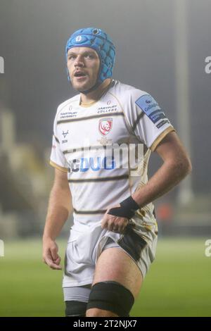 Newcastle, UK. 20th Oct, 2023. Zach Mercer of Gloucester is pictured during the Gallagher Premiership match between Newcastle Falcons and Gloucester Rugby at Kingston Park, Newcastle on Friday 20th October 2023. (Photo: Chris Lishman | MI News) Credit: MI News & Sport /Alamy Live News Stock Photo