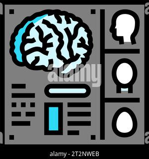brain examination neurologist color icon vector illustration Stock ...