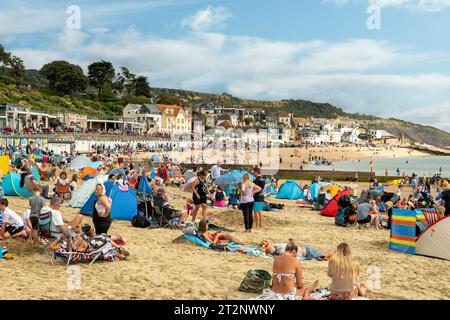 Beach at Lyme Regis, Dorset, England Stock Photo