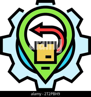 return logistics logistic manager color icon vector illustration Stock ...